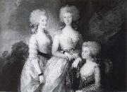 Thomas Gainsborough The three Eldest Princesses Sweden oil painting artist